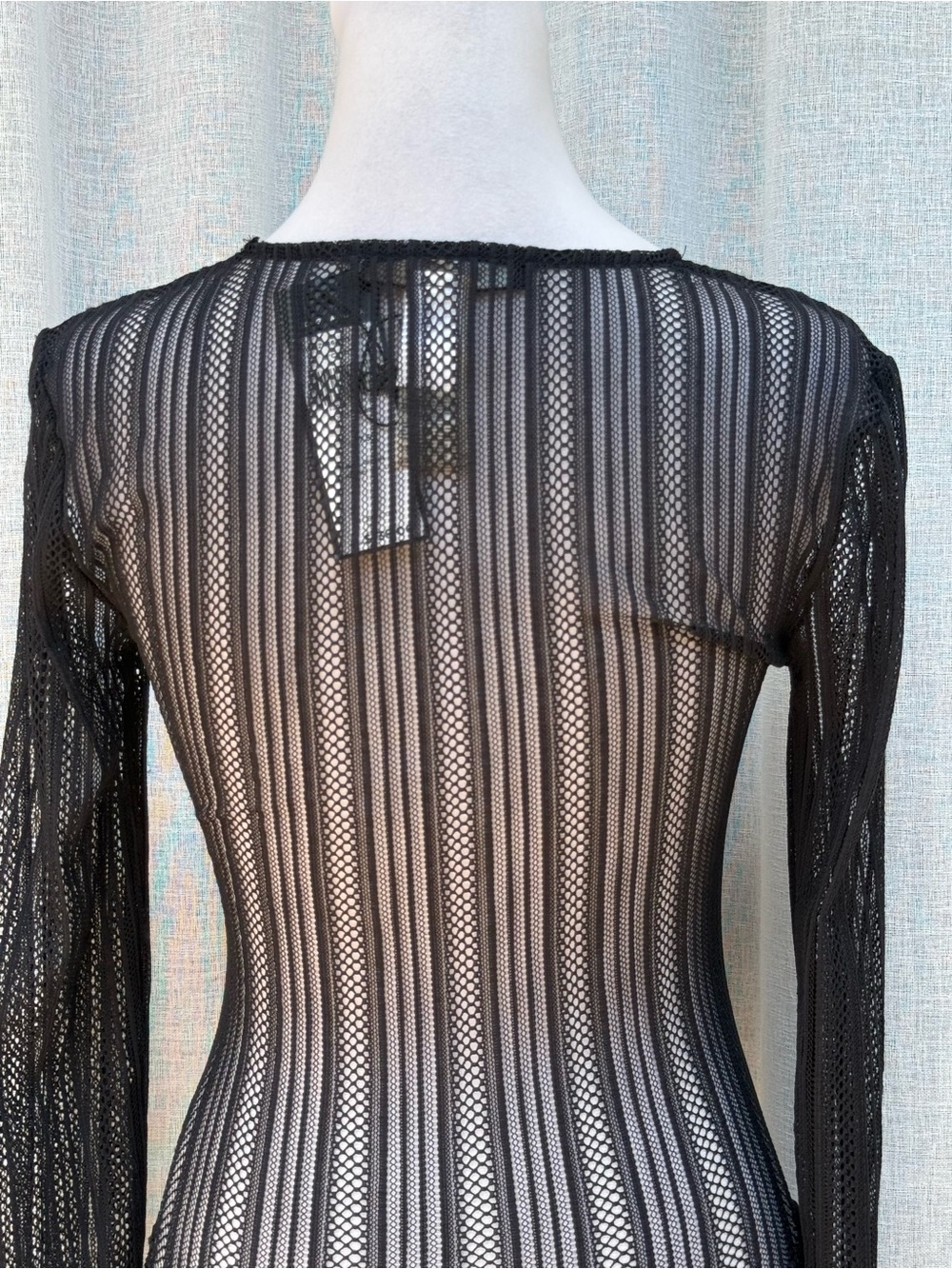 NWT BCBGMaxazria floral lace black bodysuit - Picture 5 of 10
